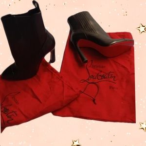 Christian Louboutin Red Bottomed Heeled Boots